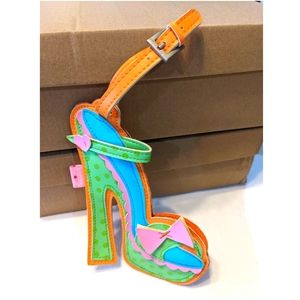 Fluff Luggage Tag - New - High Heel w Shimmer